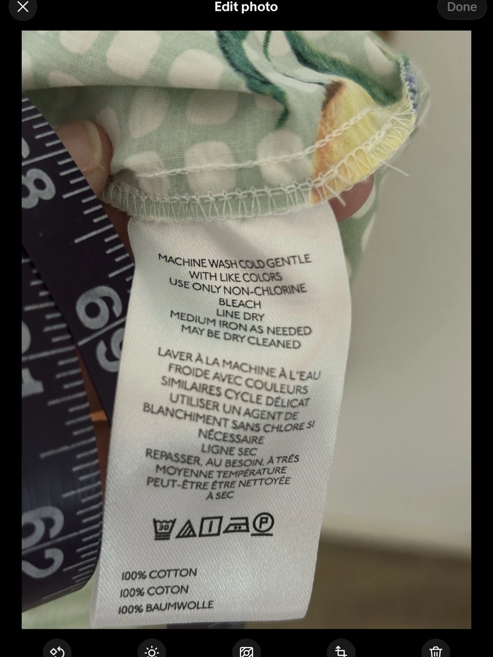 Anthropologie Mint Green Lemon-Print Tiered Maxi Dress - Picture 8 of 15
